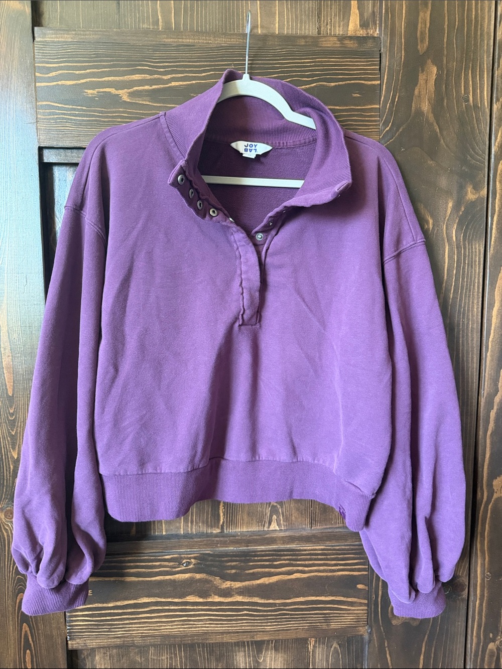 JoyLab Purple 1/4 Snap Pullover